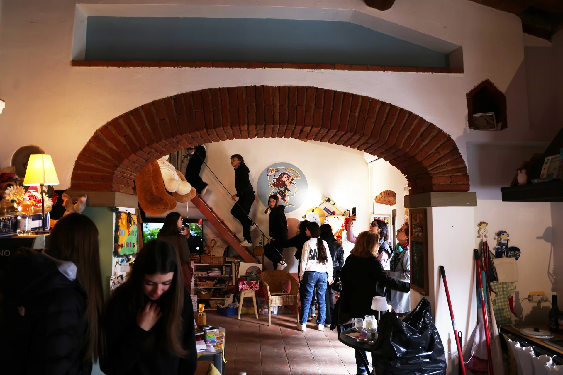 Interni della Fondazione durante un incontro